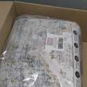 AMOAMI-Area Rug 6X9 Rugs for Living Room-Vintage Soft Grey Rugs for Bedroom-Non Slip Carpet-Machine Washable Rug for Dining Room Living Room Bedroom Office Under Table