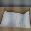 Puredown Goose Feathers and Down Pillow with Diamond Quilting with 100% Cotton Cover, Pack of 1, King Size (Classic White)