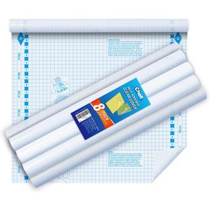 Chell 8 Pack Clear Contact Paper Roll for Books, 17.5in x 5ft Clear Self Adhesive Book Cover Paper Protector