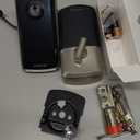 Kwikset Halo Select Plus Satin Nickel Touchscreen Apple Home Keys Tap-to-Unlock, Wi-Fi and Matter Enabled Smart Lock Deadbolt with Door Status Sensor and Intrusion Detection