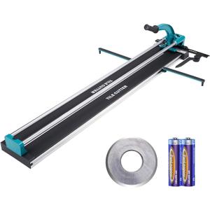 VEVOR Manual Tile Cutter, 48 inch Professional Porcelain Ceramic Tile Cutter, Double Rails with Tungsten Carbide Cutting Wheel, Anti-Skid Feet & Infrared Positioning for Home Industrial