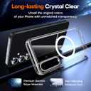 4 x TAURI 3-in-1 for Samsung Galaxy S24 FE Case, Compatible with Magsafe, Military-Grade Protection with 2 Tempered Glass Screen Protectors, Shockproof Slim Phone Case for Galaxy S24 FE, Clear