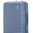 American Tourister Stratum 3.0 Medium 24-Inch Spinner, Airline Approved, Durable Hardside Luggage, Expands 1.5", RightHeight Adjustable Handle, Elemental Blue, Medium - Checked