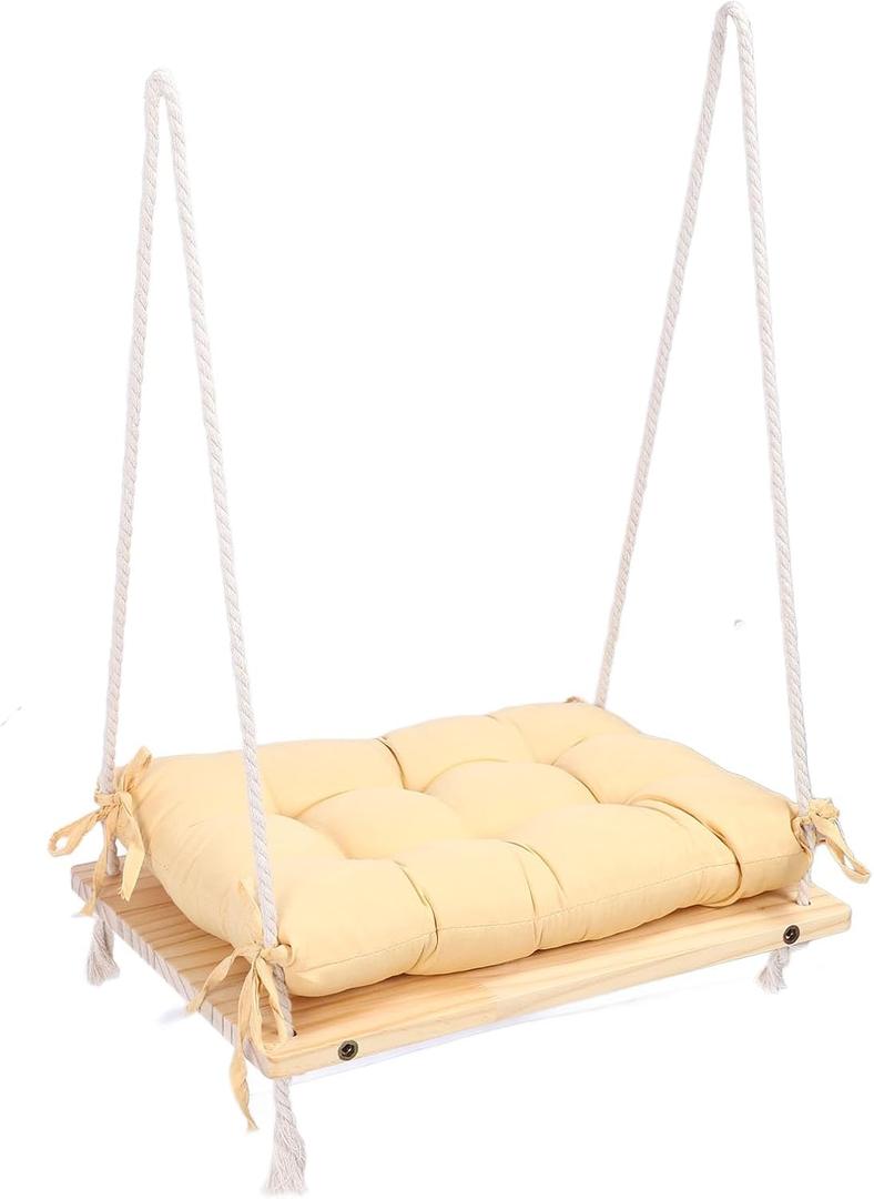 Cat Window Perch Sturdy Wooden Cat Window Bed Resting Seat Space Saving Hammock for Cats Perfect for Sill