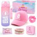 Gifts For 8 Year Old Girls, 8Year Old Girl Birthday Gift 8th Birthday Gift For Girl Ideas For Daughter Niece Sister Granddaughter Cool Things For 8 Year Old GirI Gifts Water Bottle And Baseball Cap