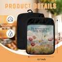 His Mercies are New Every Morning Christian Pot Holders with Pockets, Floral Bible Verse Religious Oven Pot Holders Heat Resistant Oven Mitts Hot Pads for Kitchen Baking Cooking