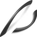 5 Pack 3 Inch (76mm) Kitchen Cabinet Handles Arch Twisted Matte Black Farmhouse Drawer Pulls Bedroom Furniture Hardware Cupboard Dresser Pulls for Bathroom