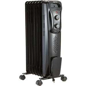 Comfort Zone Electric Oil-Filled Radiant Radiator Space Heater, Never Refill, Adjustable Thermostat, Tip-Over Switch & Overheat Protection System, Ideal for Home, Bedroom, & Office, 1,200W, CZ7007J
