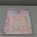 TaoBary 160 Pcs Stationery Paper Set 50 Double Sided Stationery Papers with 50 Matching Envelopes and 60 Round Dot Sticker, 10 Design(Cherry Blossom,8.5 x 11 Inch)