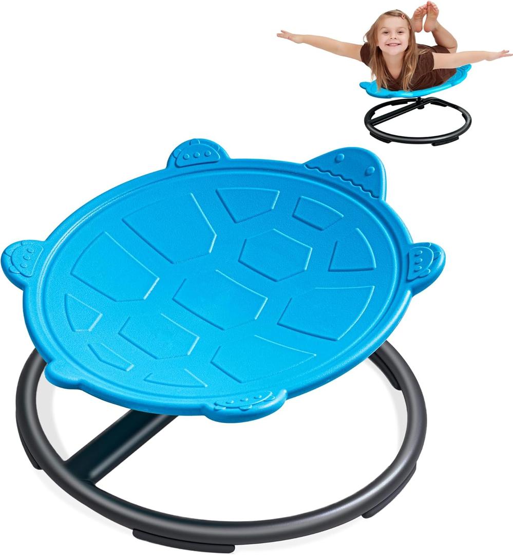 Turtle Spinning Chair for Autistic Kids  Sensory Spinning Toy, Spin Chair for Kids Autism, Sensory Swivel Seat for Balance, Coordination, Focus & ADHD Support, Autism Sensory Products (Blue)