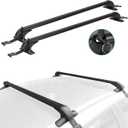 iMounTEK 2-Pieces Universal 110cm/43-inch Car Roof Rack Cross Bar w/Anti-Theft Lock Adjustable Window Frame for Bike Kayak Cargo Luggage