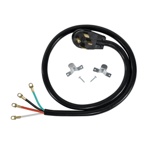 Certified Appliance Accessories 50-Amp Appliance Power Cord, 4 Prong Range Cord, 4 Wires with Eyelet Connectors, 4 Feet, Copper Wire