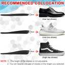 Ailaka Height Increase Insoles for Men Women, Honeycomb Shock Absorbing Cushion Insoles, Replacement Full Length Sports Shoe Height Inserts Height Elevation, size: 10 Male