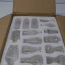 36Pcs Bud Vases Set Small Vintage Glass Bottles Clear Bud Vases in Bulk Multiple Shape Cute Glass Vases for Rustic Wedding Centerpieces Table Decorations and Home Decor(Clear)