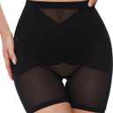 SIMIYA Shapewear Tummy Control Body Shaper for Women Compression High Waist Trainer Black Large