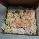 Serra Flora Artificial Flowers Rose 32pcs Silk Mix Peony Daisy Hydrangea Fake Flowers for DIY Wedding Bouquets Combo Centerpieces Arrangements Party Bridal Baby Shower Home Decorations