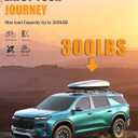 KINGGERI 300lbs Lockable Roof Rack Cross Bars Compatible with Chevy Chevrolet Traverse 2022 2023 2024 2025 2026 with Raised Side Rails, Heavy Duty Aluminum Roof Rails Crossbars Luggage Accessories
