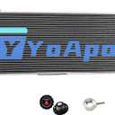 Aluminum Radiator for 1991-2001 Jeep Cherokee XJ Comanche 4.0L AA5052 Direct Fit w/ CNC Cap & Trans Cooler Core 31"x11.125" Inlet 1.25" Outlet 1.5" TIG Welded Significantly More Cooling