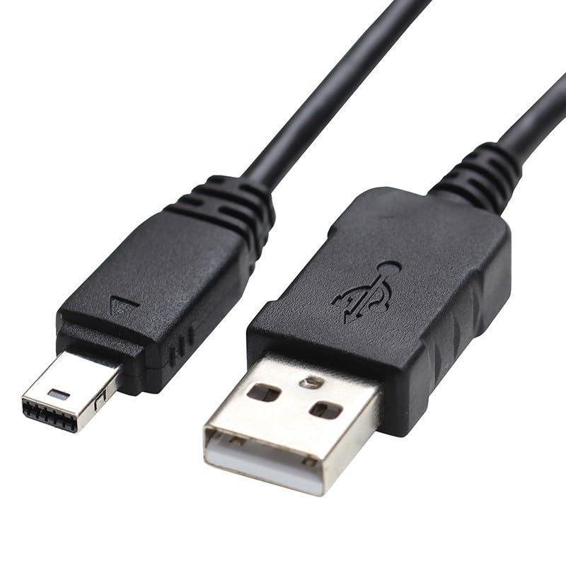 Digital Camera USB Cable 12pin with Magnetic Ring Data SYNC Transfer and Charging for Casio exilim EX-S10 S12 H10 F1 FS10 FC100 EX-TR150 Z1 Z2 Z8 Z9 Z11 Z20 Z29 Z77 Z80 Z100 Z200 Z270 3.3ft 1m
