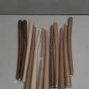 Brown Tall Taper Candles 12 inch Unscented Smokeless Long Tall Tapered Candle for Candlesticks Sticks Wedding Advent Home Decor Dinner ChristmasSet of 12