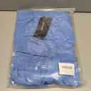 Women Square Neck Short Sleeve Dress 2025 Summer Midi Dresses Crossover Waist Casual Evening Party Vacation Dress (Blue, M)