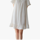 Women's Cotton Nightgowns Vintage Lightweight Gown Sets Short Sleeve Princess Nightdress Size Small