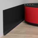 Duzzy Flexible Baseboard Molding Trim, 6 Inch(W) x 40 Feet(L) Peel and Stick Rubber Wall Trim Molding, Self-Adhesive Vinyl Wall Base Cove Base (Black)