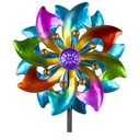 DREAMYSOUL Wind Spinner Outdoor Metal, 37" Kinetic Wind Spinners Colorful Wind Sculpture Yard Art for Garden Patio Lawn Decor