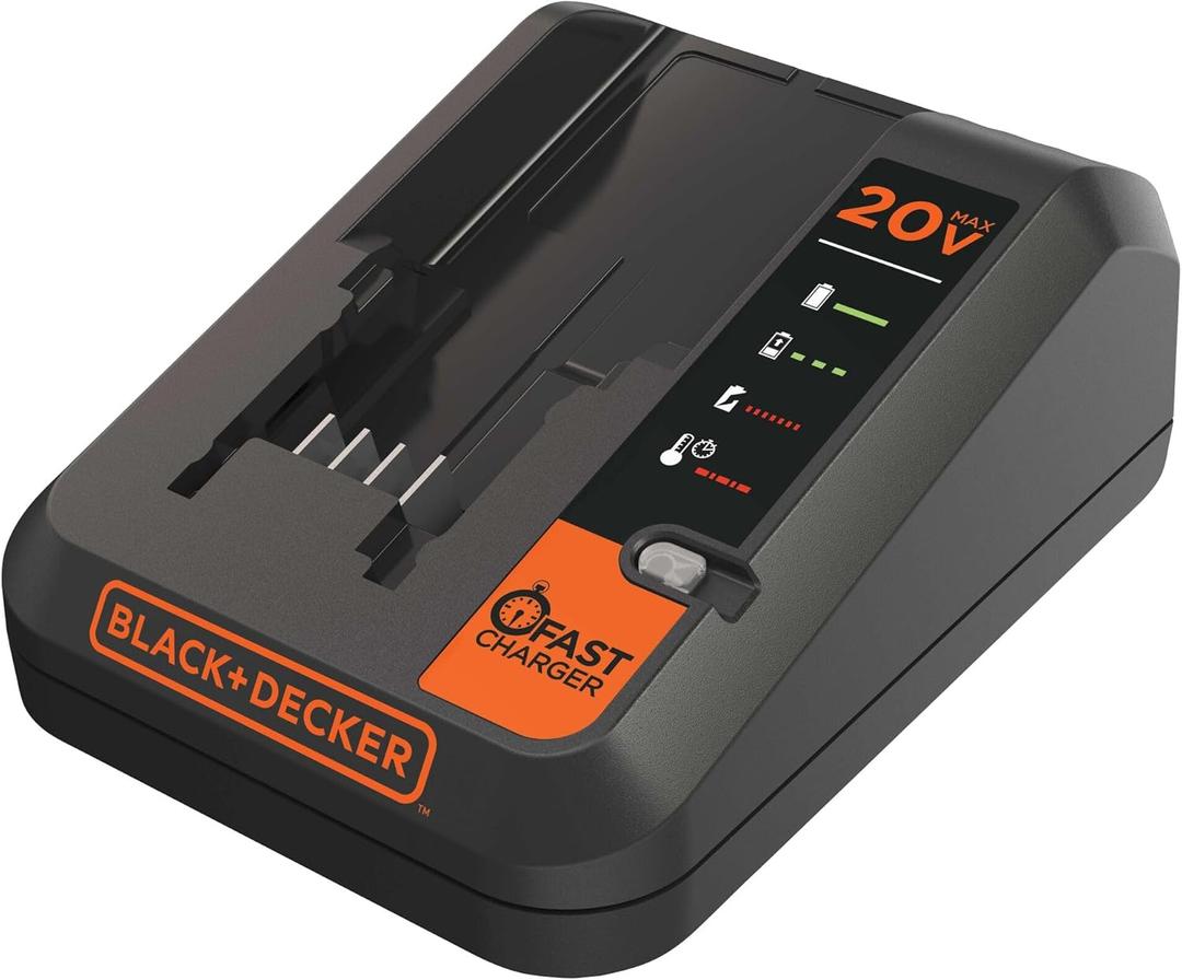 BLACK+DECKER 20V MAX Lithium Battery Charger, 2 Amp (BDCAC202B)