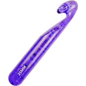 Hobekoee 25mm Large Crochet Hook for Chunky Yarn,Ergonomic Crochet Needles for Arthritic Hands,Plastic Crystal Smooth Crochet Hooks for Handmade DIY Crocheting