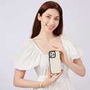 Keallce Wallet Case for iPhone 14 Pro Max 6.7'', Crossbody Zipper Purse with RFID Blocking Cover for iPhone 14 Pro Max, Card Slots Kickstand and Lanyard & Handstrap Case, Beige