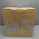 NutriChef 6 Liter Electric Air Fryer & Food Steamer Function | 12-1 Preset Cooking Functions, Fries, Chicken, & More | Transparent Window & Food Steaming option for Best Cooking Results | Black (6.3 QT)