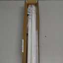 Oval Closet Rod for Hanging Clothes 18 to 40 Inch Adjustable Closet Rods 1 inch Diameter With End Supports White Poles Bar Closet Rod Expandable for Wardrobes