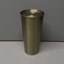 mDesign Stainless Steel Toilet Bowl Brush and Holder Set, Modern Metal Compact Storage Organizer Cleaner Scrubber for Toilet - Heavy Duty Cleaning Plunger for Bathroom, Mirri Collection, Soft Brass