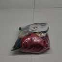 Red Silk Robe Jacket Halloween Couples Costumes With Black Pants Sunglasses Captain Hat Necklace for Men (Medium)