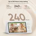 Bonoch 2K 5.5" Baby Monitor No WiFi, 1600ft Long Range Video Baby Monitor with Camera and Audio, 240h Battery, White Noise, Hack-Proof, Night Vision, Smart Detect for Cry/Sleep Turnover/Motion