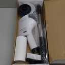 Electric Spin Scrubber - Cordless Bathroom Scrubber with 7 Brush Heads - Dual Speed IPX7 Waterproof Power Scrubber for Heavy-Duty Bathtub, Glass, Tile, and Car Cleaning (White)