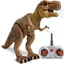 Discovery Remote Control T-Rex Dinosaur  Realistic Jurassic RC Action Figure with Walking Legs, Roaring Sounds, Chomping Mouth| Dinosaur Toys for Kids| Boys Toys RC Car Gift| Fun Dino for Ages 6+