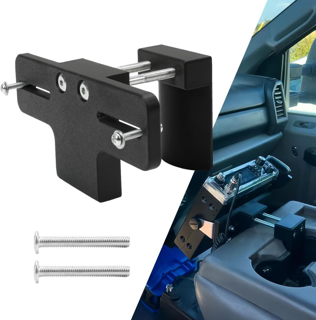Cup Holder RadioMount - Clamping Mount, Drinks Cup Holder Mount CB Radio Mounting Brackets, GPS Vehicle Mounts Fit for CB Pro Satellite Radio & All Universal 2 Hole fit AMPS Pattern mounting Device