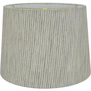 Aspen Creative 32952 Transitional Hardback Empire Shaped Spider Construction Lamp Shade in Light Grey, 14" wide (12" x 14" x 10")