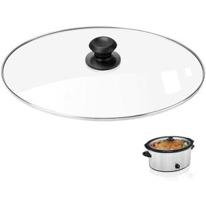 Oval Glass Crock Pot Lid 7 Quart Replacement for Lid Crock Pot Slow Cooker SCV700SS and for Hamilton Beach Slow Cooker Lids Replacement Oval 7 Quart 33474G, SCV700, SCV700SS, SCV700-KC Oval Glass Crock Pot Lid 7 Quart Replacement for Lid Crock Pot Slow Cooker SCV700SS and for Hamilton Beach Slow Cooker Lids Replacement Oval 7 Quart 33474G, SCV700, SCV700SS, SCV700-KC