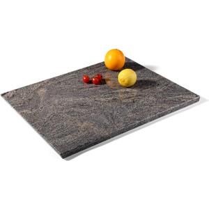 Koville Marble Cutting Board for Kitchen, 20x16 Inches Large Marble Slab Cheese Board, Rectangular Serving Board for Baking Charcuterie Pastry, Natural Stone Board for Countertop (Paradiso)