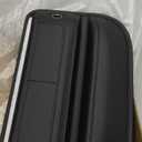 Universal Fit Premium Leather Car Seat Gap Filler Organizer, Center Console Organizer with Card Slots, Clever Gifts for Car SUV Truck Owners (Black, 2 Pack)