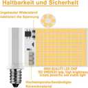 E12 LED Bulb C7 Base C35 Candelabra Bulb C37 Ceiling Fan Bulb Kx-2000 Replacement Bulb 120Volt for Sewing Machine Light Bulb,Dryer Bulb 8W(80W Halogen Equivalent) 4-Pack(Warm White 3000K)