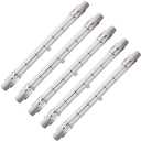 CTKcom 300 Watt 4.6 Inch T3 Halogen Bulbs (5 Pack) - J Type 118mm R7S Double Ended Halogen Bulbs Filament Flood Lights Quartz Tube Lamps 120V