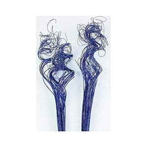 Ting Ting Blue Sparkle Glitter Branches l Vase Filler Wedding Christmas Holiday & Home Decoration 26" Long (2 Bunch)