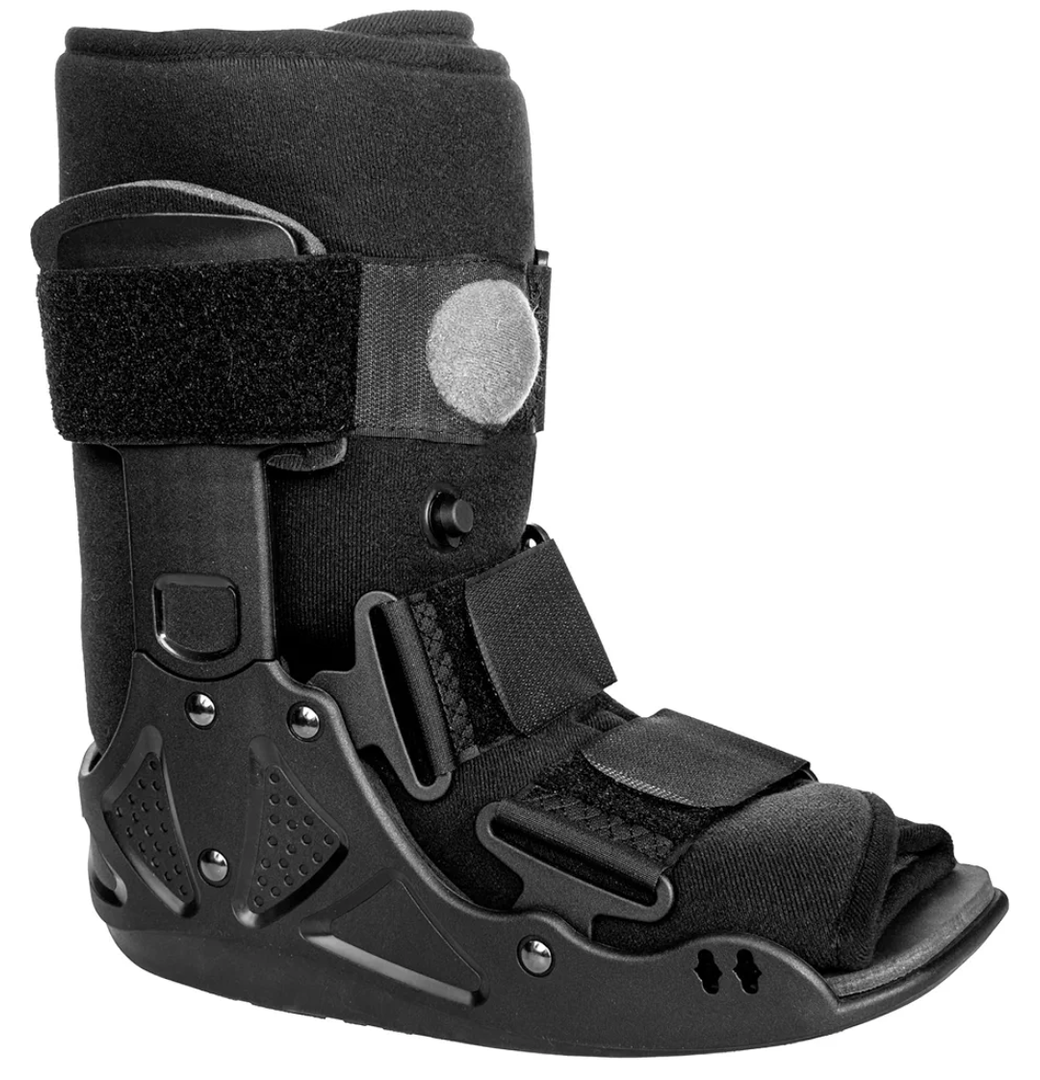 McKesson Small Low Top Pneumatic Black CAM Walker Boot Left or Right Foot, 1 Count