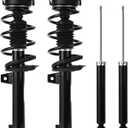AUTOSAVER88 Front Complete Struts Rear Shocks Assembly Compatible with 2005-2018 VW Jetta