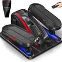 Under Desk Elliptical Machine, Electric Elliptical Leg Exerciser While Sitting for Seniors with Upgraded 15 Speeds & 12 Auto Mode, Forward & Reverse Direction, Quiet Portable Seated Pedal Exerciser