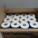 Amazon Basics 2-Ply Soft Toilet Paper, 30 Rolls (4 Packs of 6), 350 Sheets per Roll, Septic Safe, Equivalent to 185 Regular Rolls
